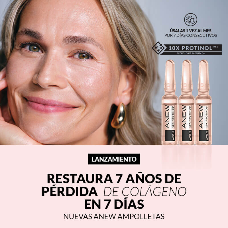 Anew, nuevas ampolletas con protinol. Restaura 7 años de pérdida de colágeno en 7 días