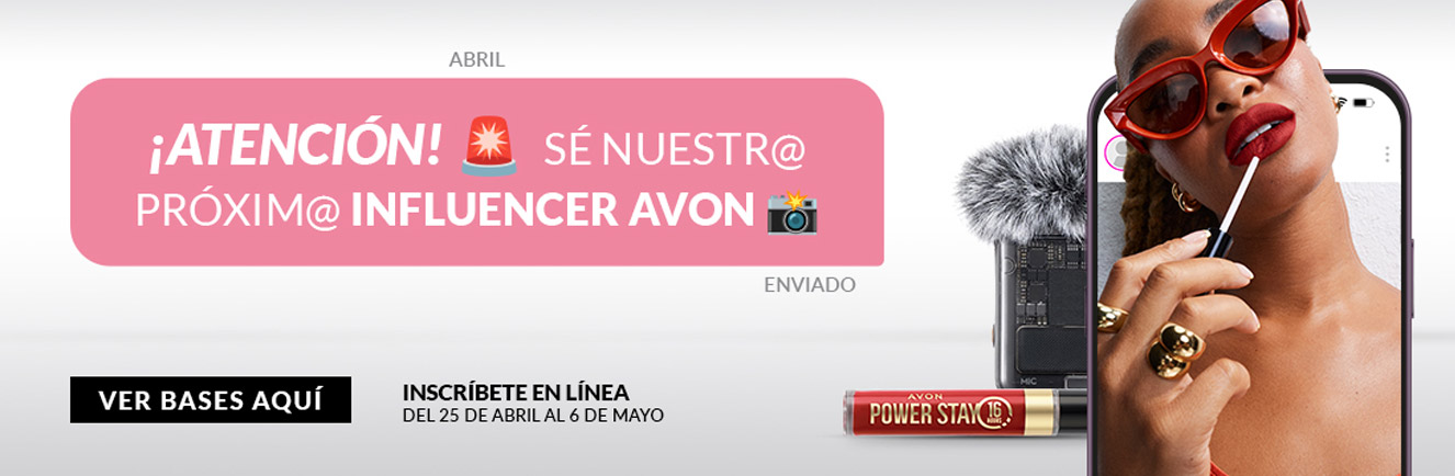 Atención! Sé nuestro próxim@ influencer Avon